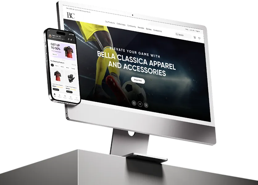 iMac and iPhone mockup